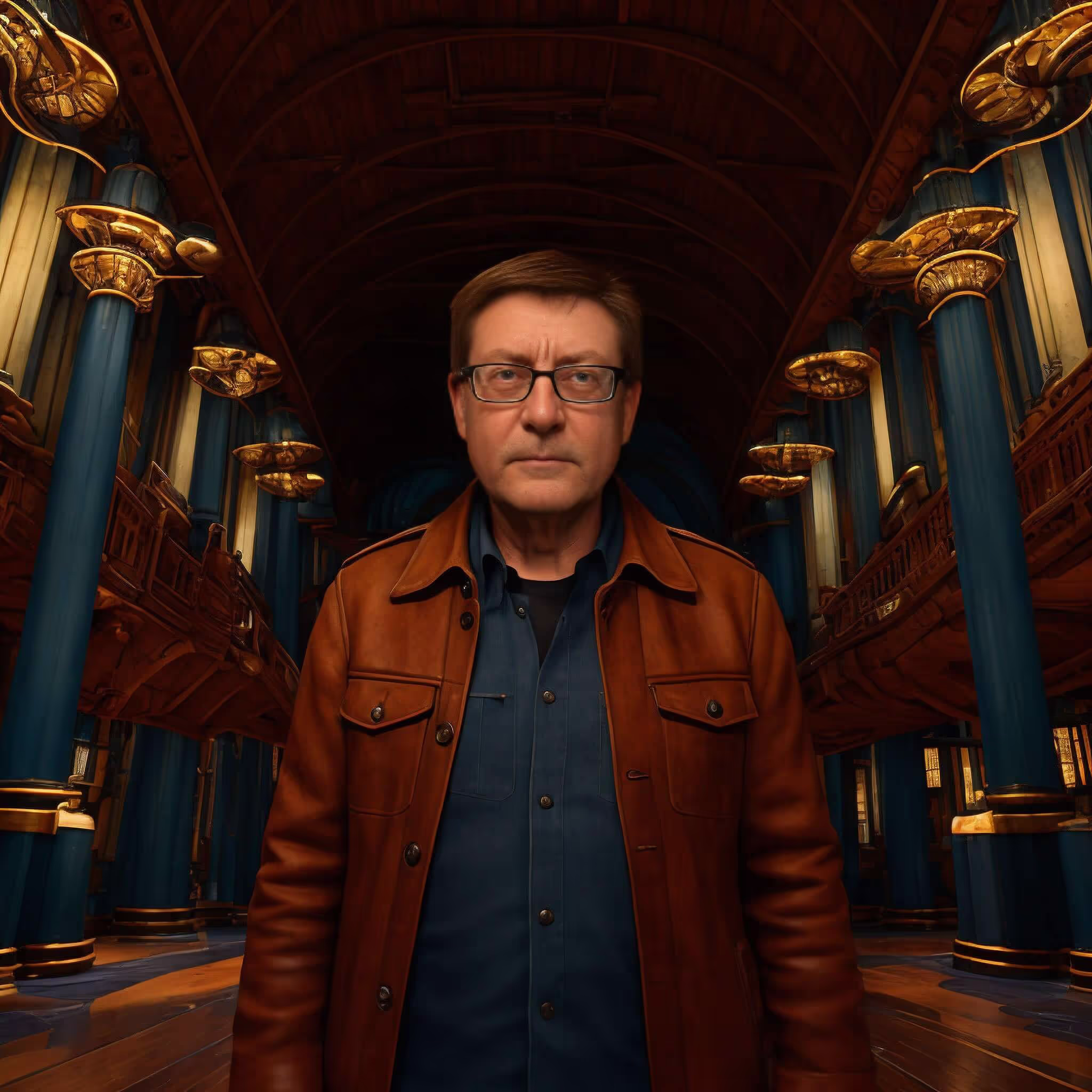 An AI-enhanced guest portrait produced by the Snapmatic AI photo booth